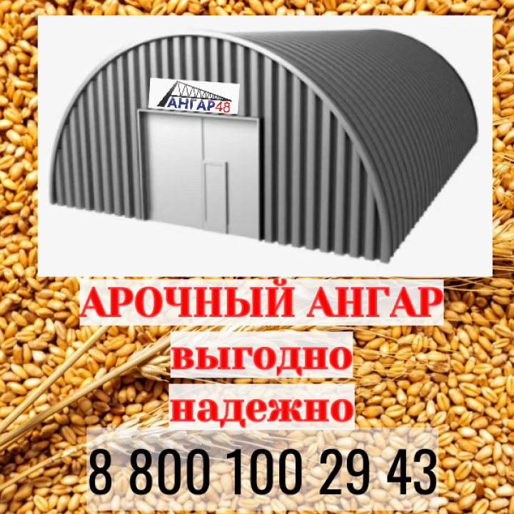 Арочные бескаркасные ангары для зерна в Рязанской области: Надежное хранение урожая от АНГАР36!, ГК "Ангар 36"
