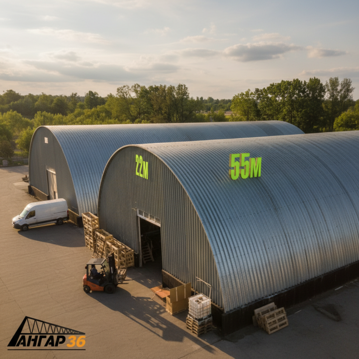 Что такое бескаркасные арочные ангары? Строительство ангаров в Калуге , ГК "Ангар 36"