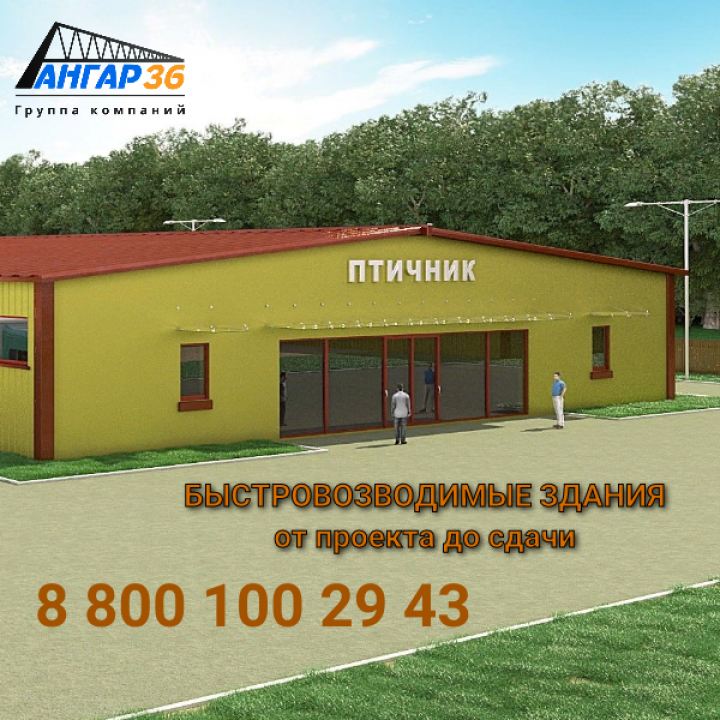 Современные птичники из сэндвич-панелей в Тульской области: Эффективность, Гигиена, Рентабельность, ГК "Ангар 36"
