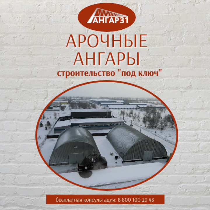 Надежное хранение семечки в Воронежской области: арочные бескаркасные ангары от АНГАР36, ГК "Ангар 36"